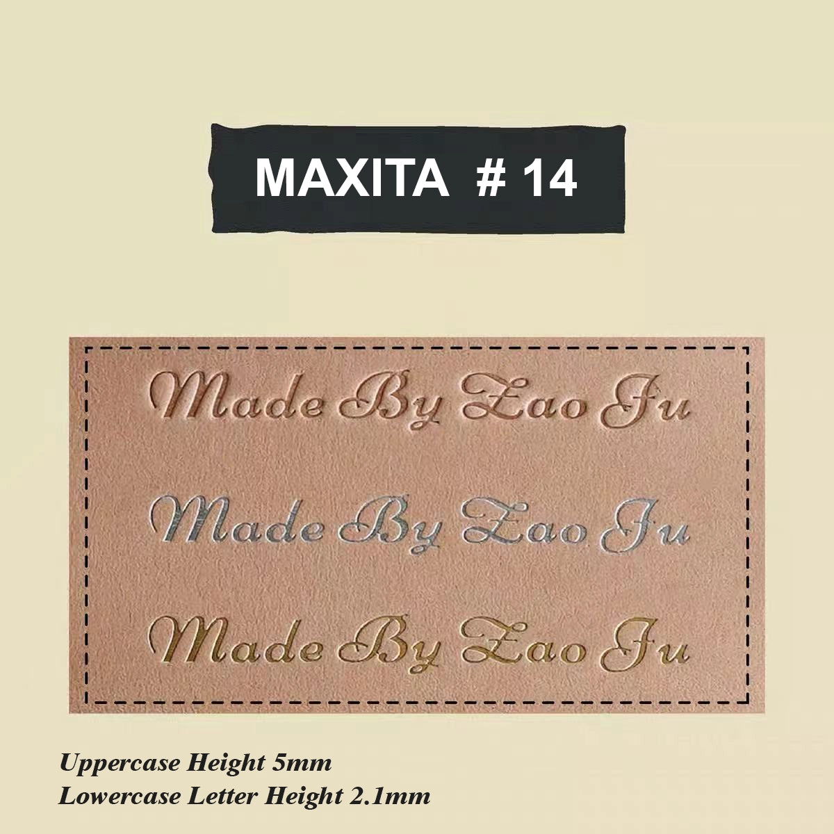 MAXITA Letter Stamps Set