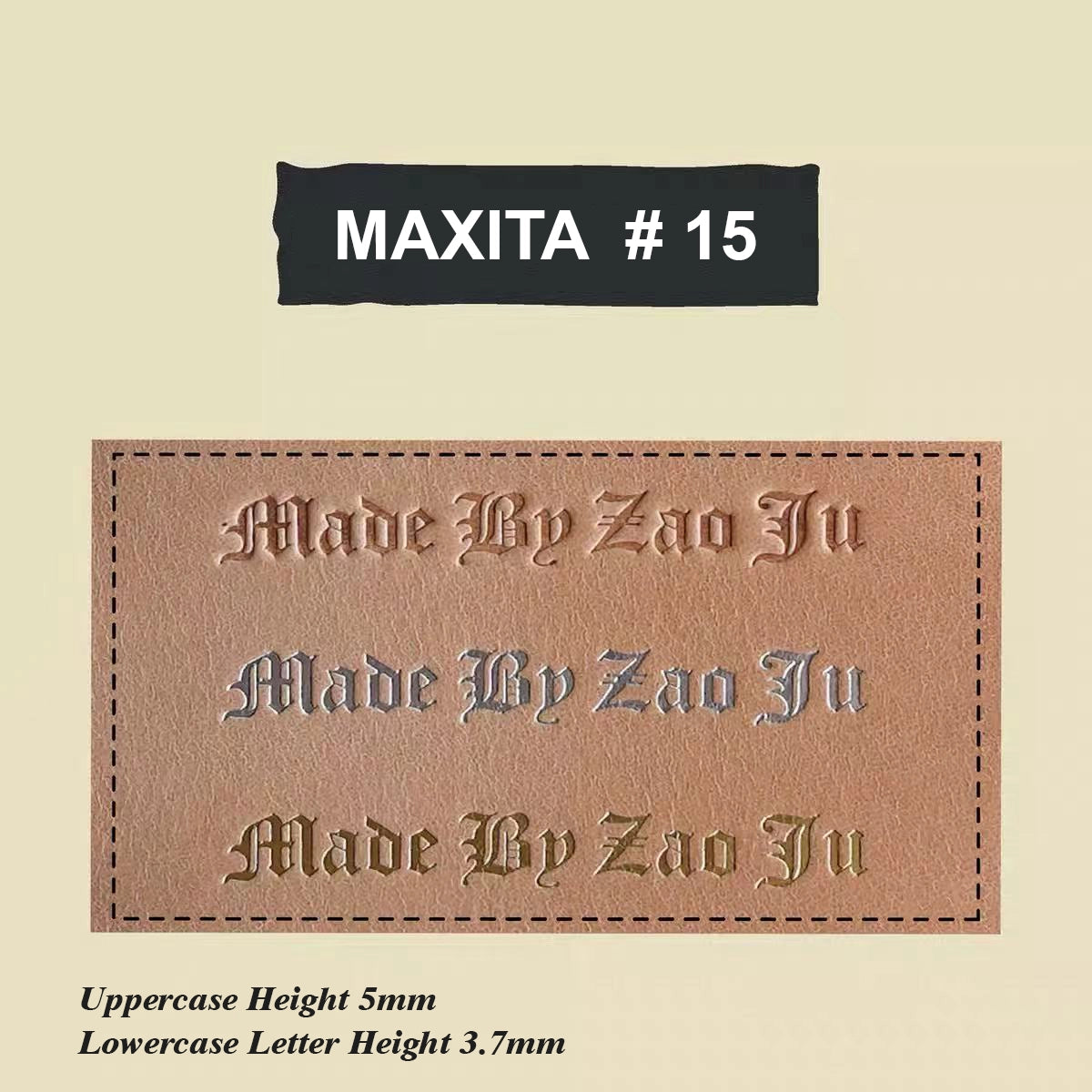 MAXITA Letter Stamps Set