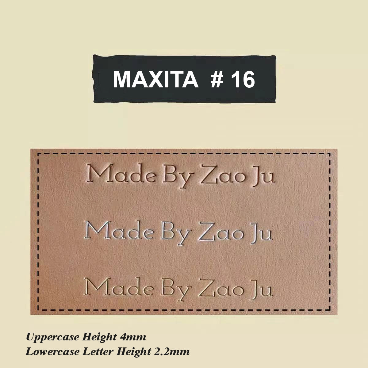 MAXITA Letter Stamps Set