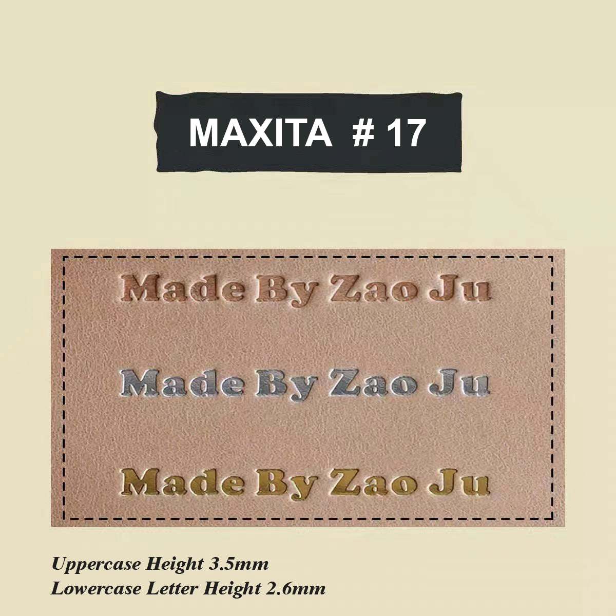 MAXITA Letter Stamps Set