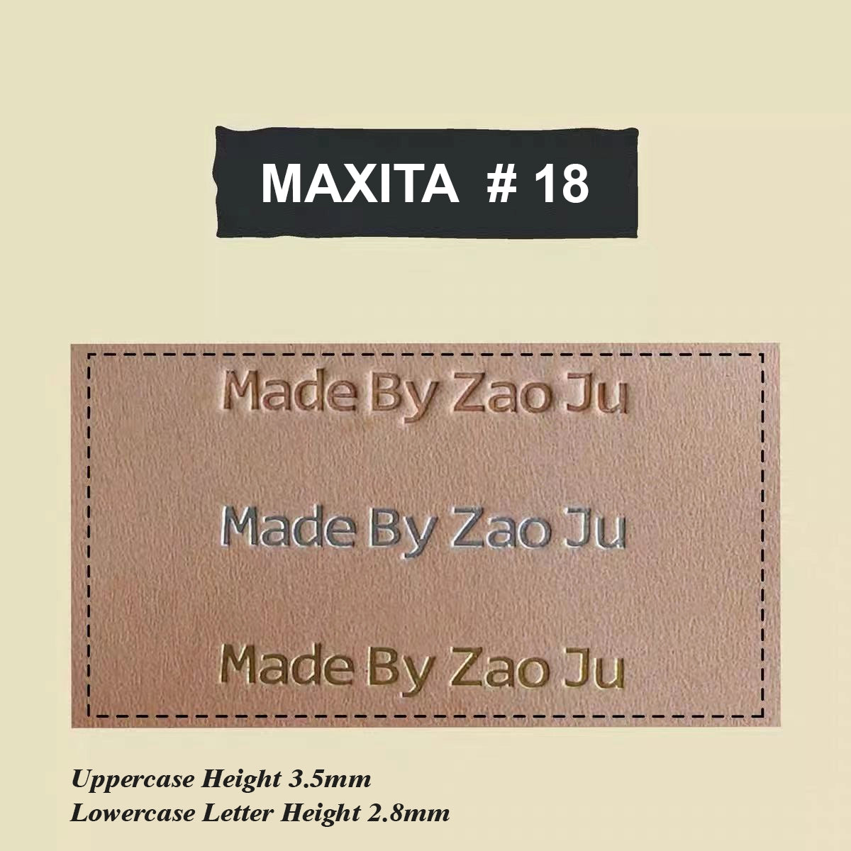 MAXITA Letter Stamps Set