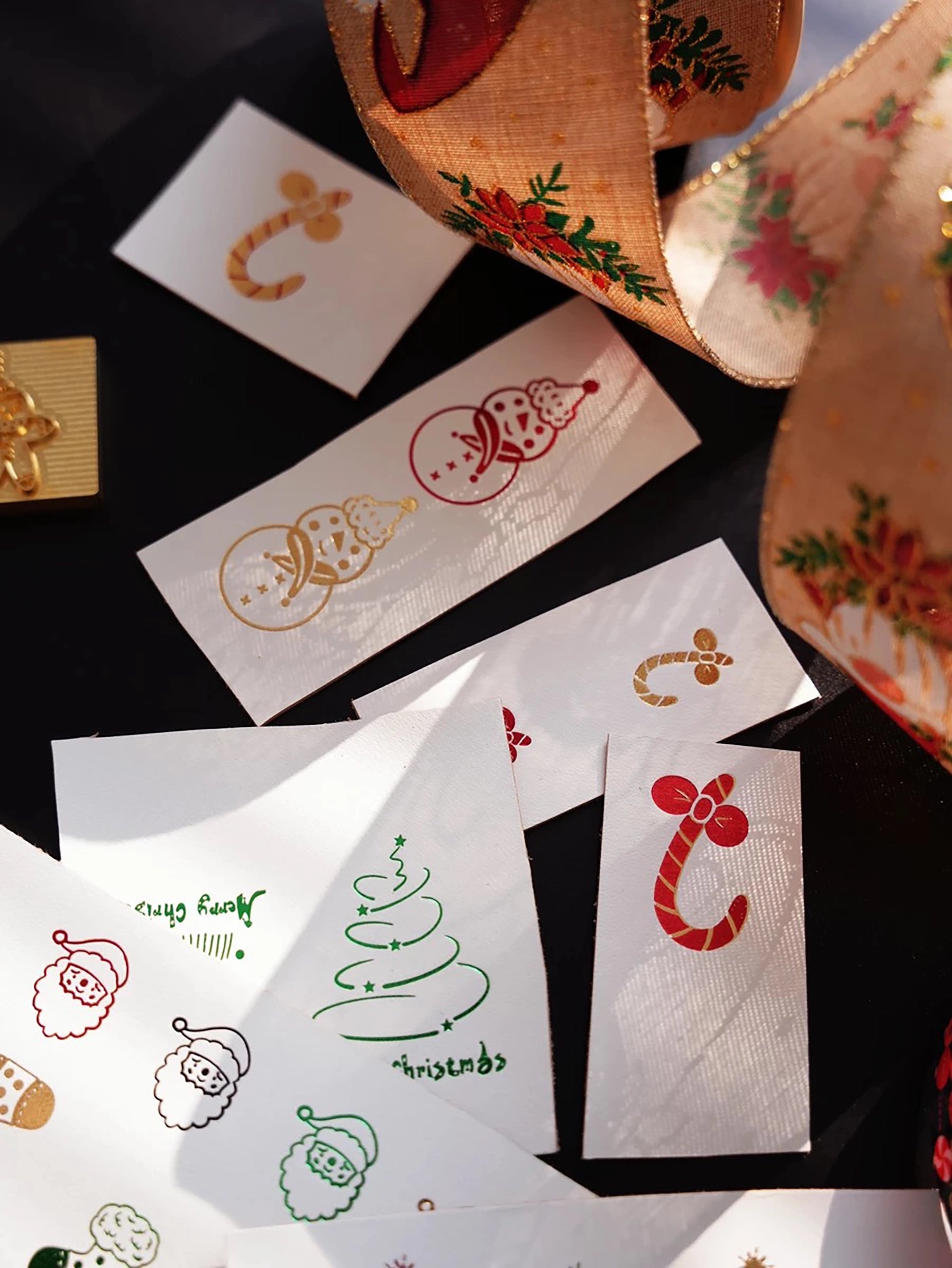 MAXITA Christmas-Themed Brass Logo Stamp