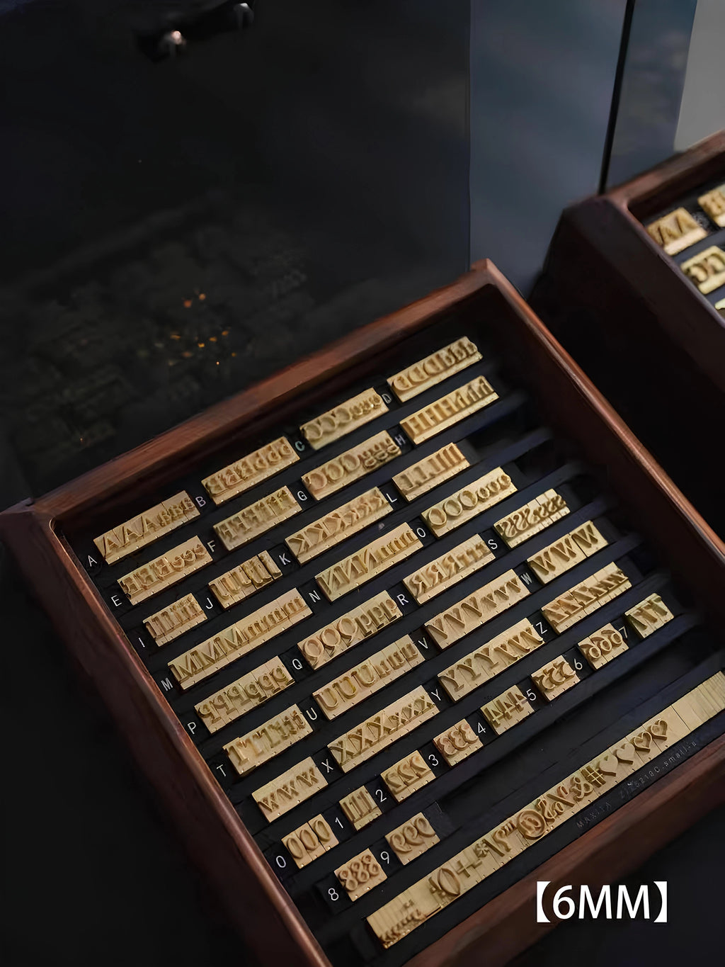 MAXITA Hot Foil Machine Movable Type Letter Set – Small, Medium & Large Fonts (3mm / 6mm / 8mm)