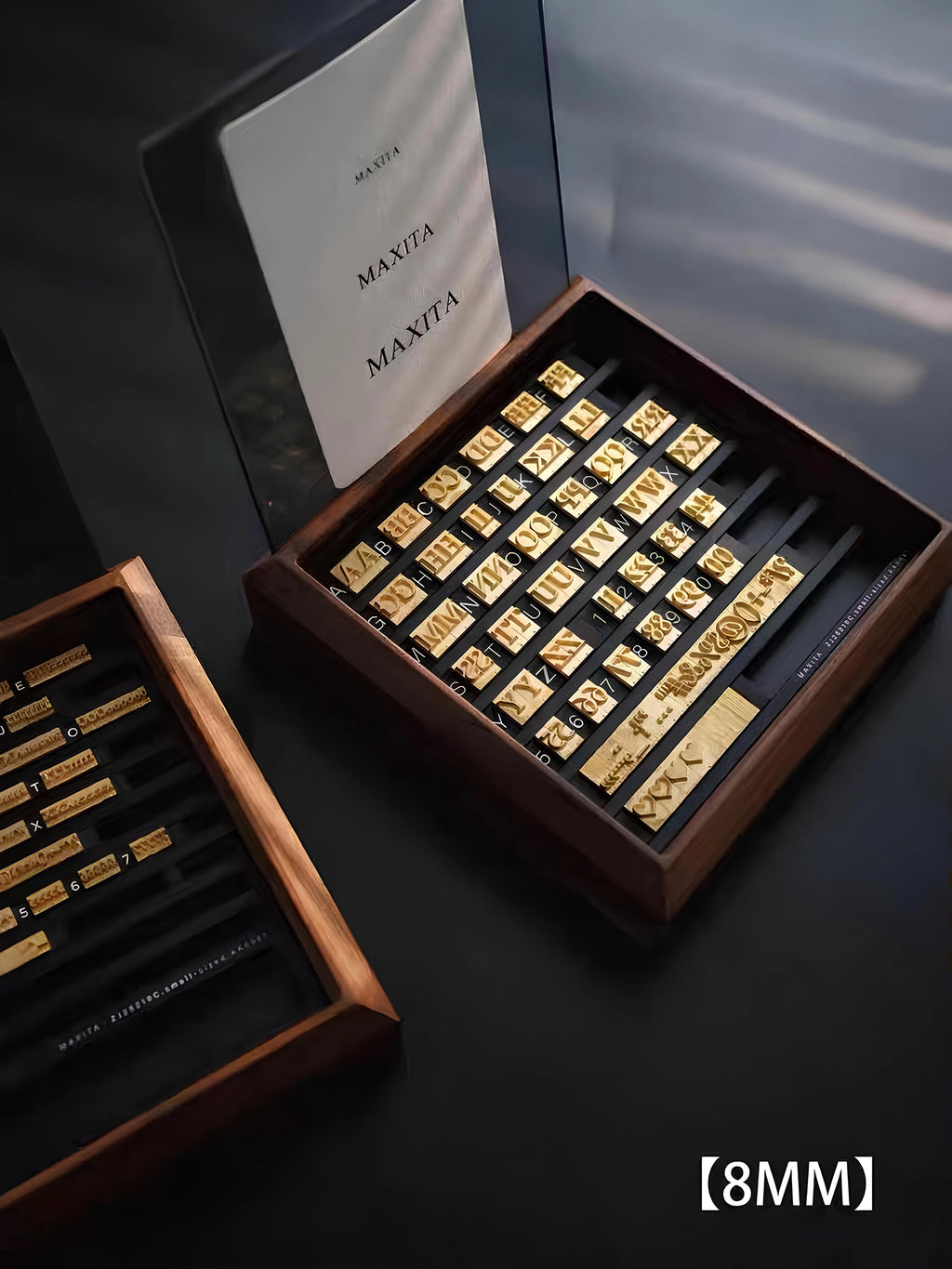 MAXITA Hot Foil Machine Movable Type Letter Set – Small, Medium & Large Fonts (3mm / 6mm / 8mm)