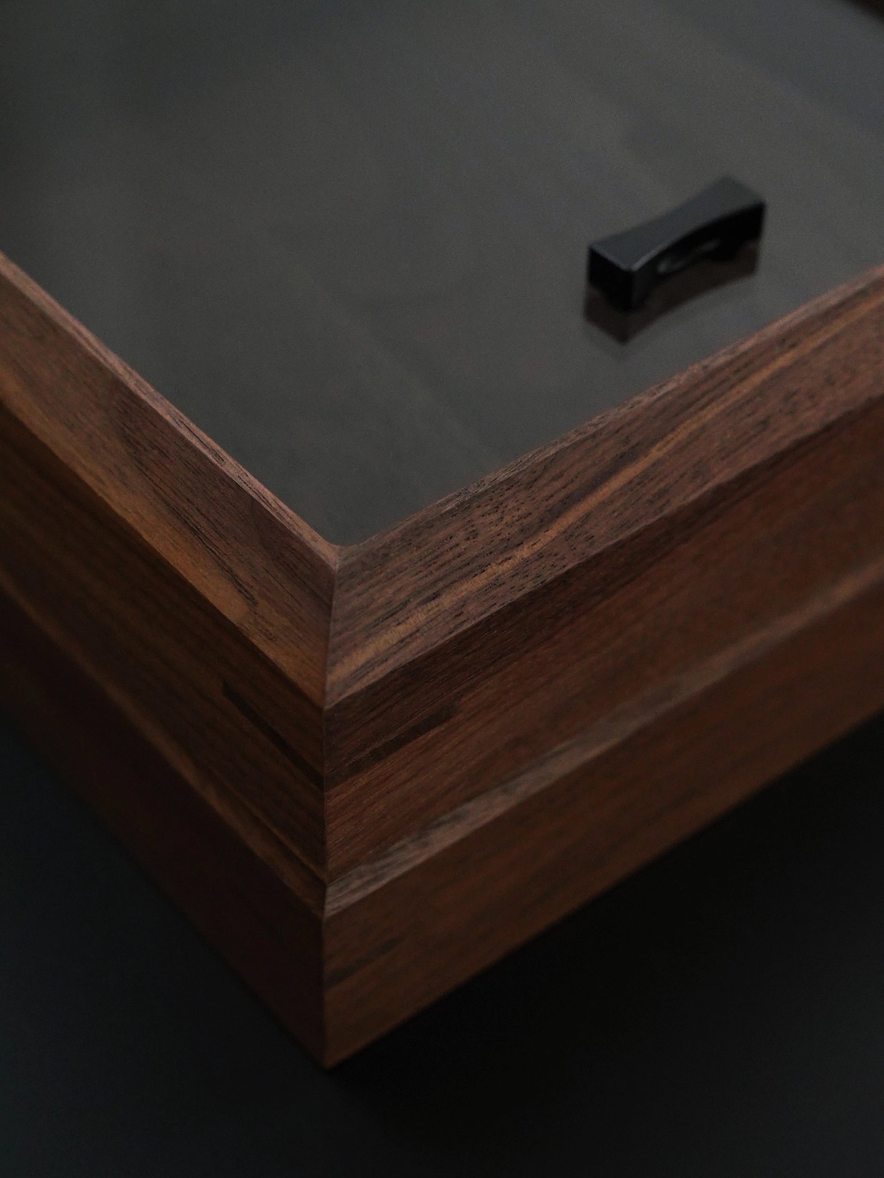 MAXITA Modular Walnut Letters Stamp Storage Box